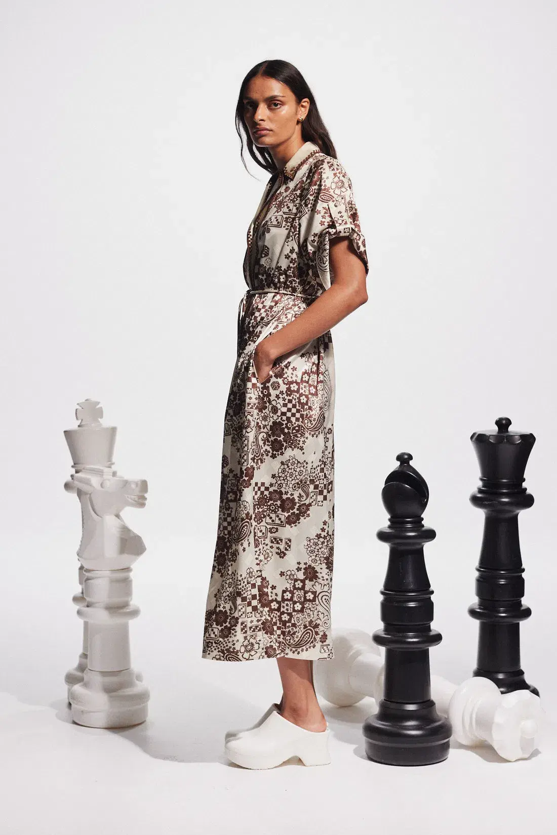 Alemais Vinnie Shirt Dress Print Size AU 14 - Image 2