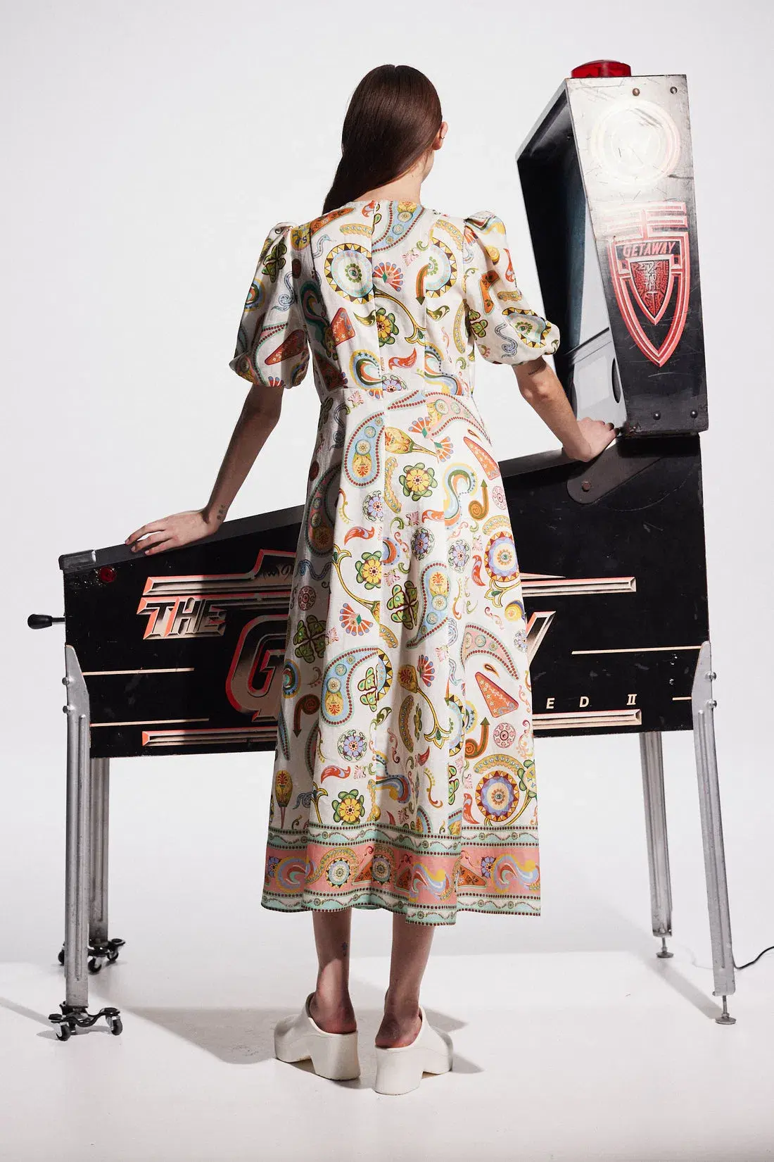 Alemais Arcade Midi Dress Print Size AU 8  - Image 2
