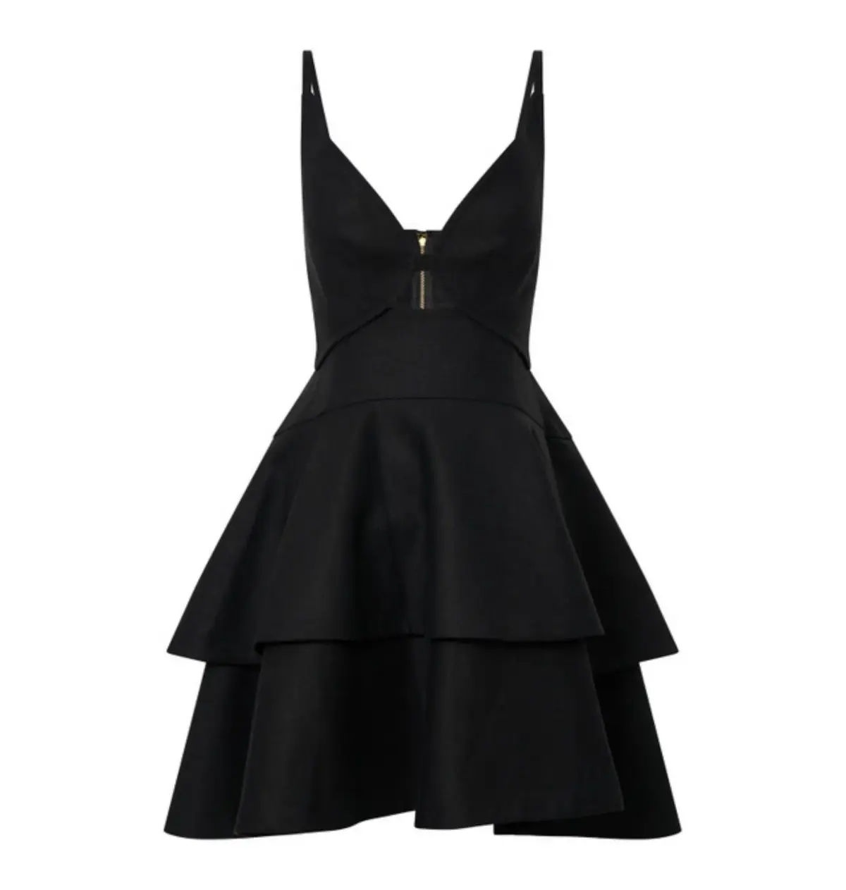 Oroton Tiered Bodice Dress Black Size AU 8  - Image 5