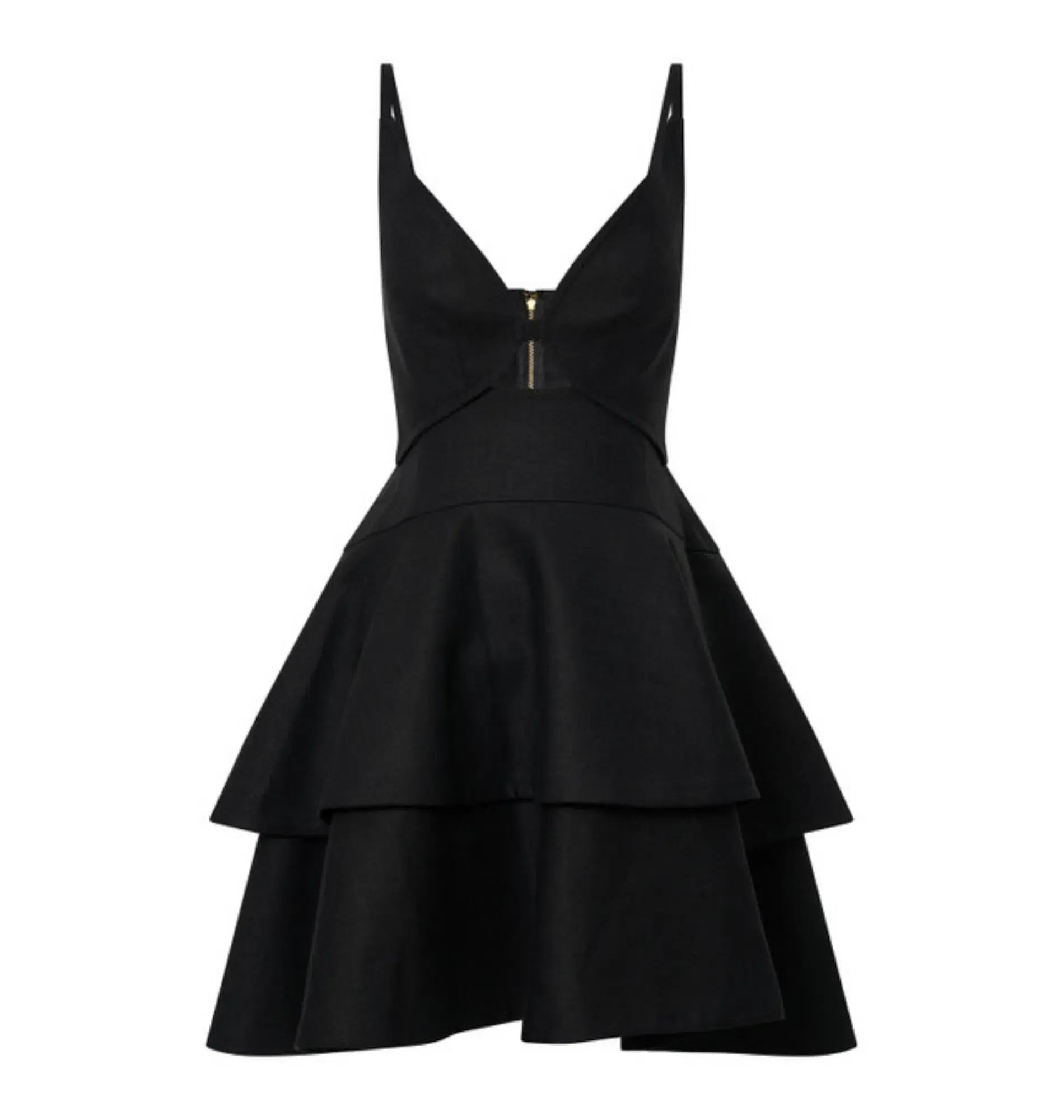 Oroton Tiered Bodice Dress Black Size AU 8  - Image 5