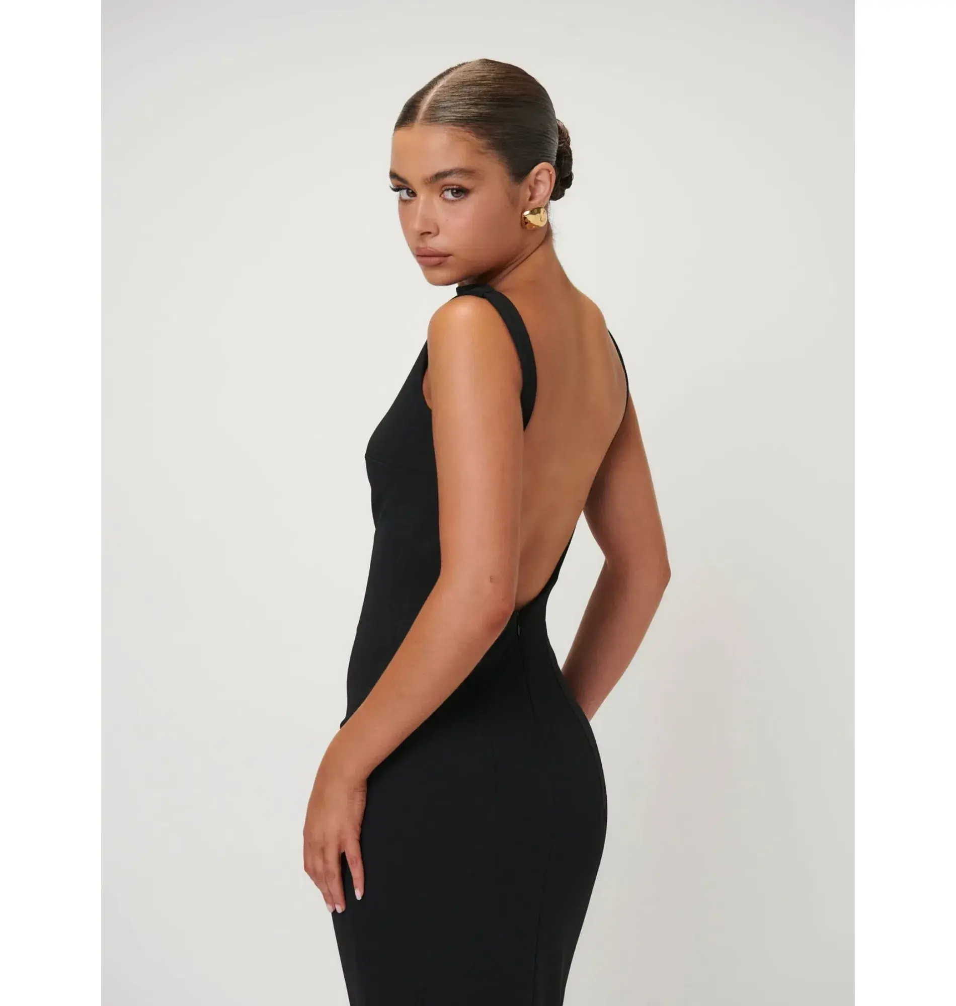 Effie Kats Verona Gown Black Size AU 10 - Image 4