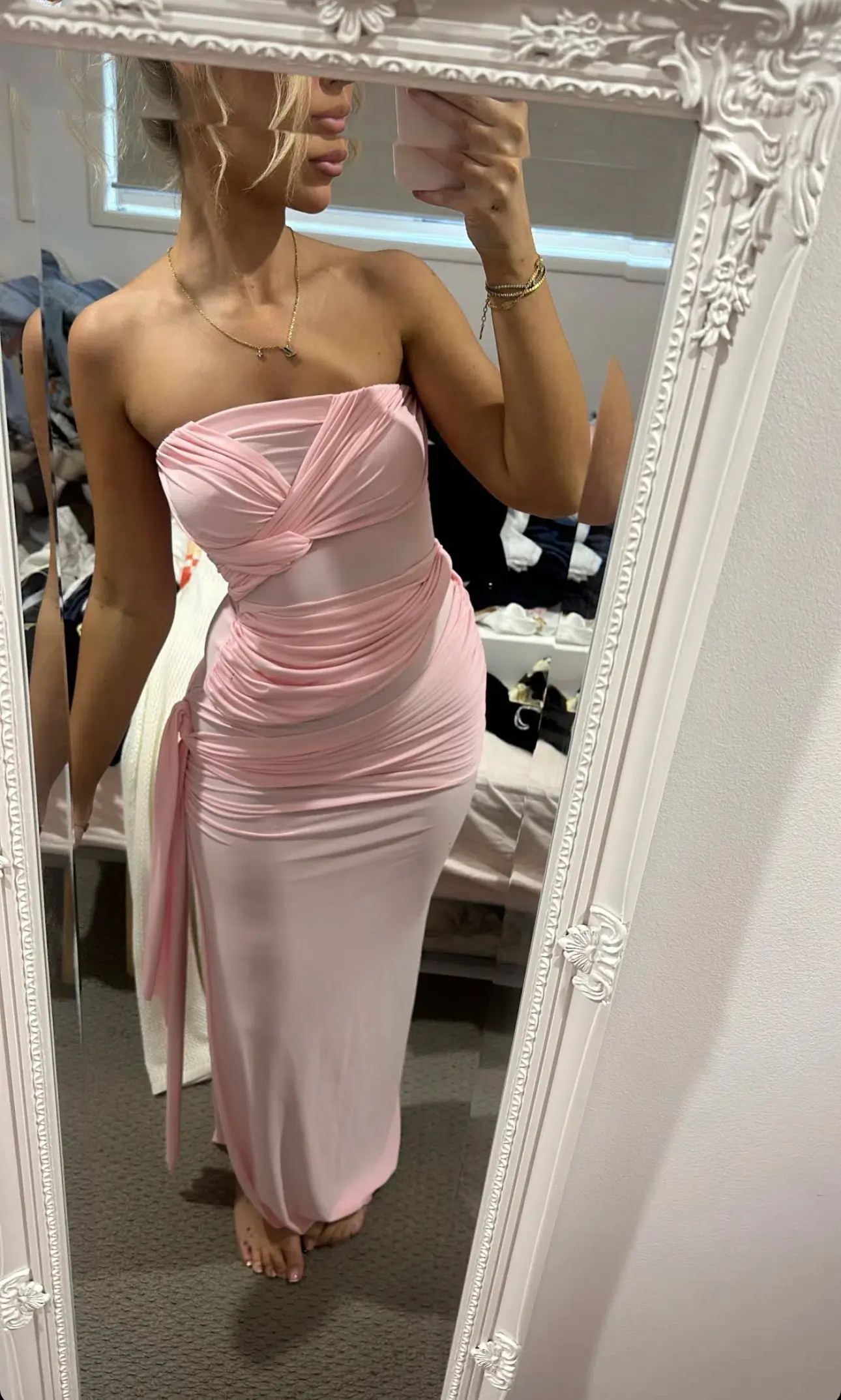 Natalie Rolt Miranda Gown in Blossom Pink Size 0 / AU 6 - Image 1