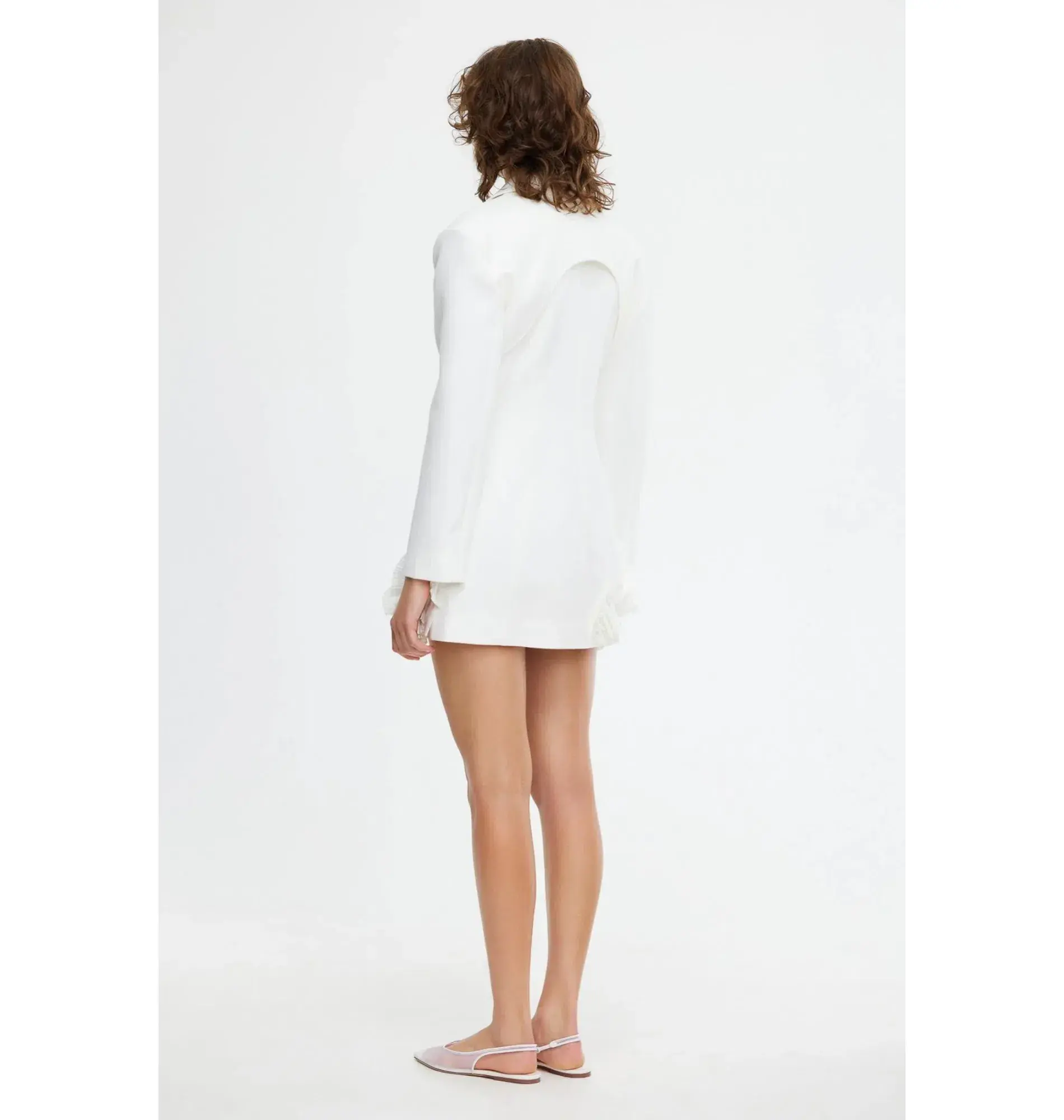 Acler Hampstead Blazer Dress In Ivory Size AU 10  - Image 2