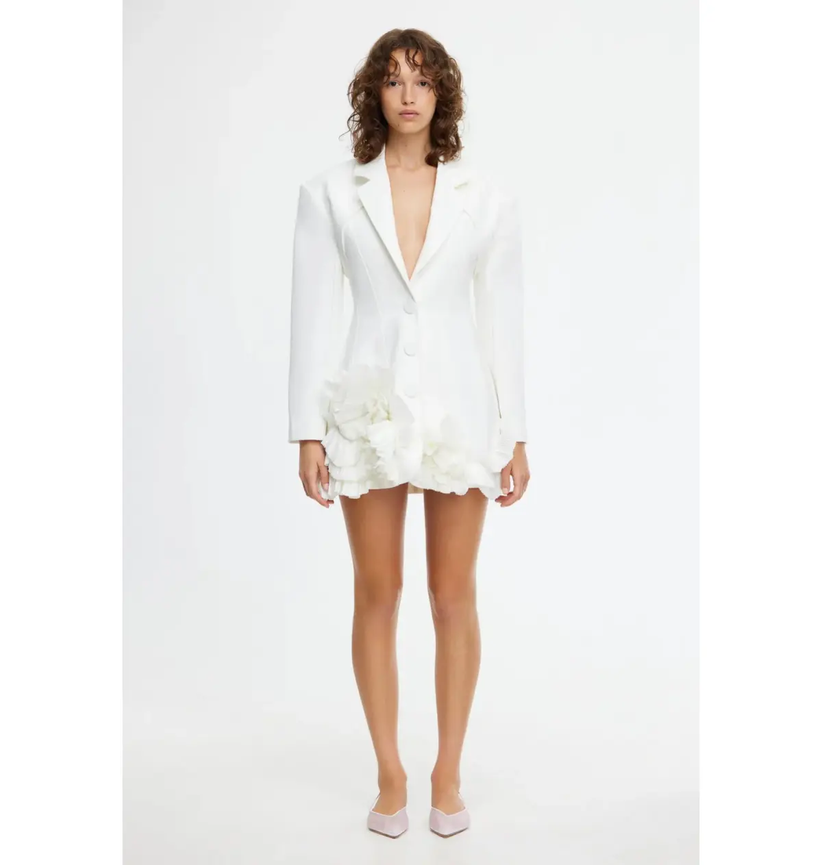 Acler Hampstead Blazer Dress In Ivory Size AU 10  - Image 1