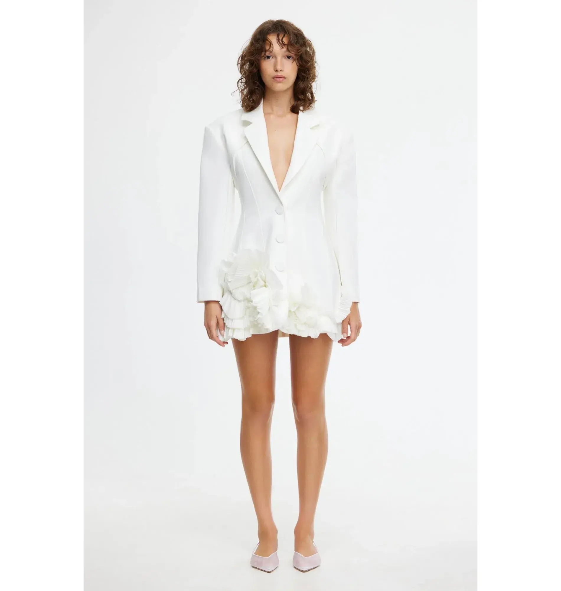 Acler Hampstead Blazer Dress In Ivory Size AU 10  - Image 1