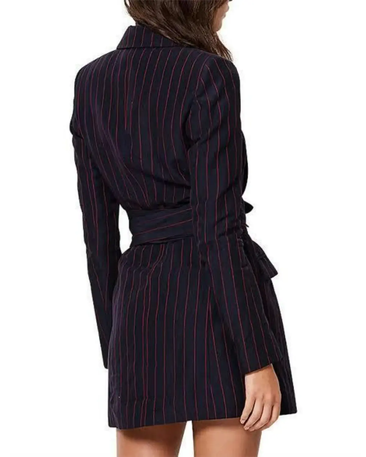Bec & Bridge Mia Wrap Blazer Dress Blue Size AU 6  - Image 4
