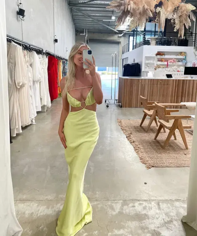 Lexi Leia Maxi Formal Dress Mojito Size 8 for rent on The Volte - main image