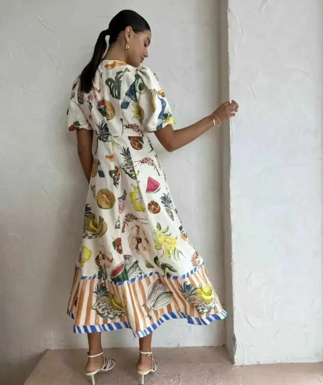 Alemais Theo Midi Dress in Print Size 12 - Image 3