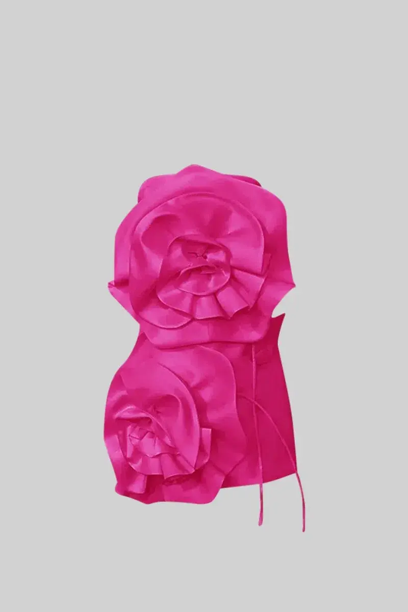 Sierra Darien Voluminous Flower Design Mini Dress Fuchsia Size XS / AU 6 - Image 1