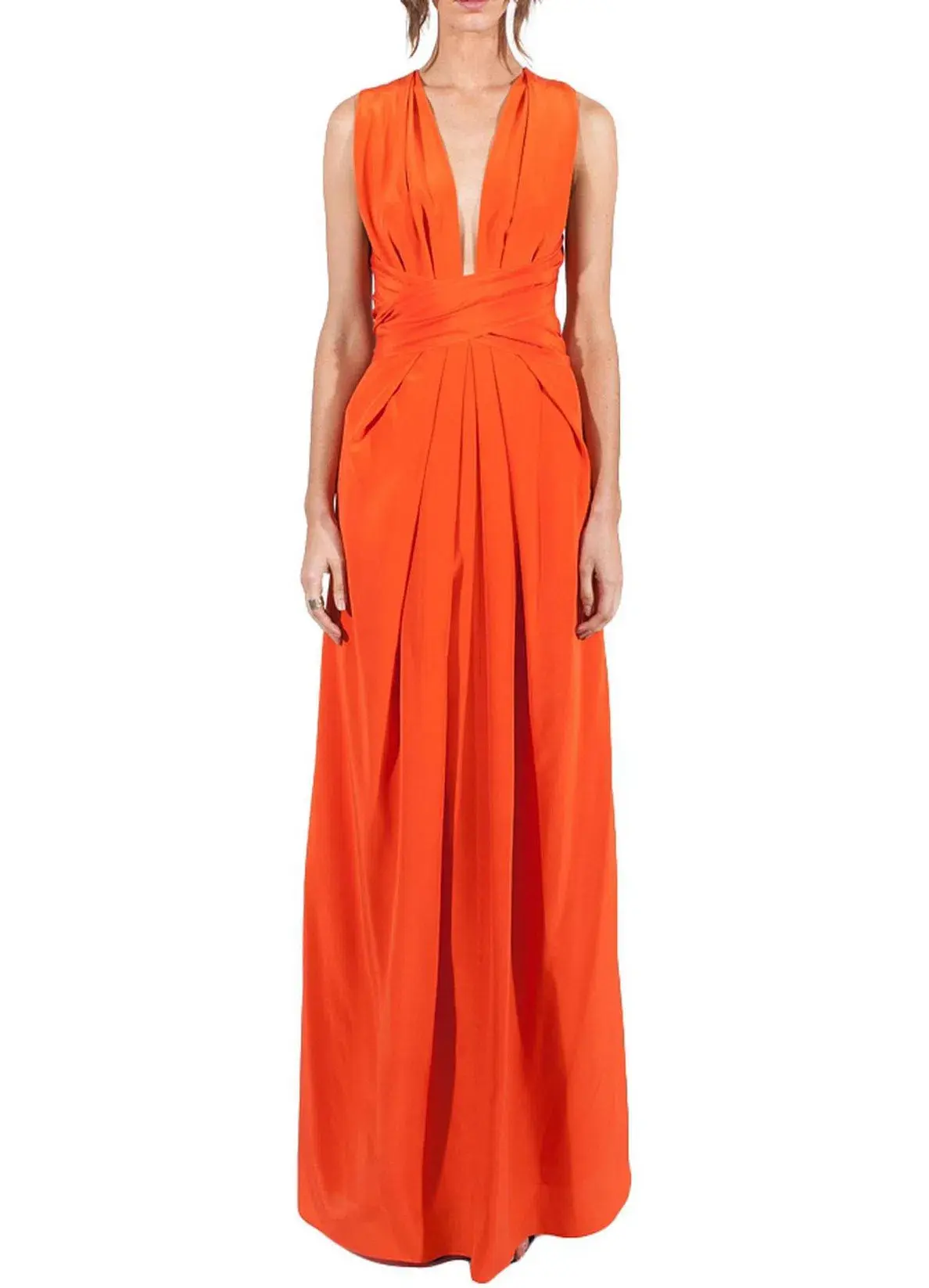 Bianca Spender Ascendant Gown Tangerine Size 8  - Image 1