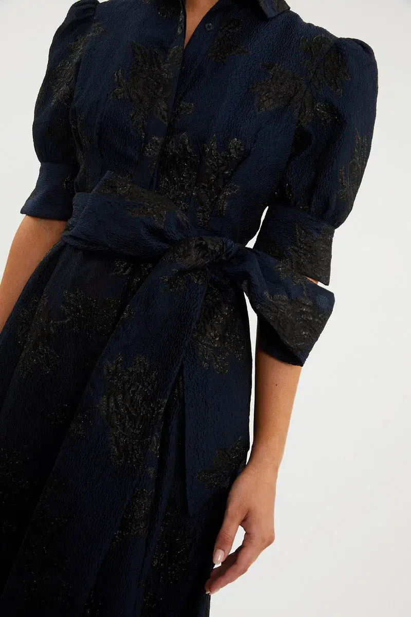 Rebecca Vallance Antoinette Gown Navy Size 8 - Image 4