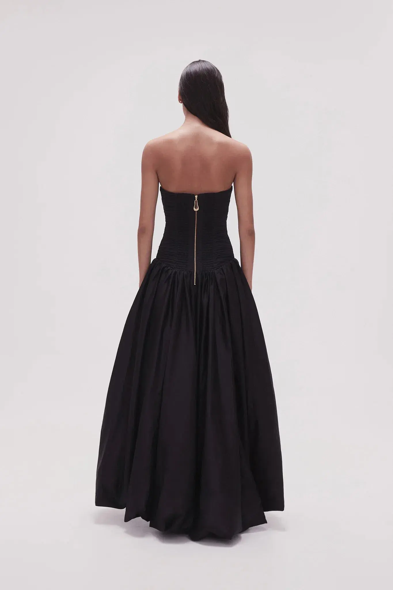 Aje Violette Bubble Hem Maxi Dress Black Size 8 - Image 2
