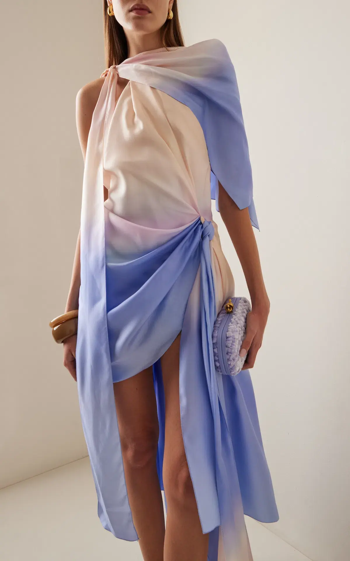 Zimmermann Natura Scarf Mini Dress in Blue Fields Size 0 / AU 8 - Image 2