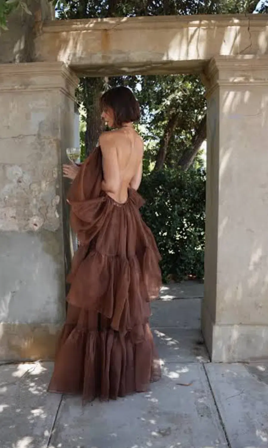 Zimmermann Natura Gathered Top and Skirt Set in Toffee Size 0 / AU 8 - Image 4