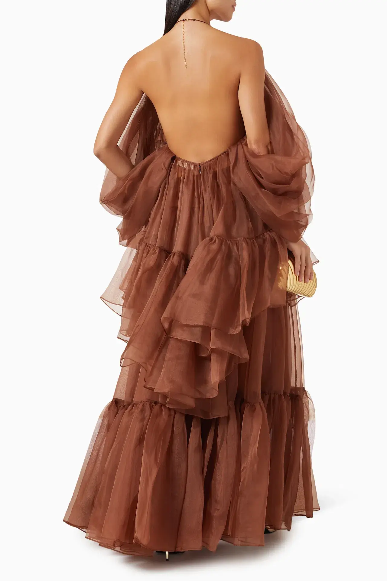 Zimmermann Natura Gathered Top and Skirt Set in Toffee Size 0 / AU 8 - Image 3