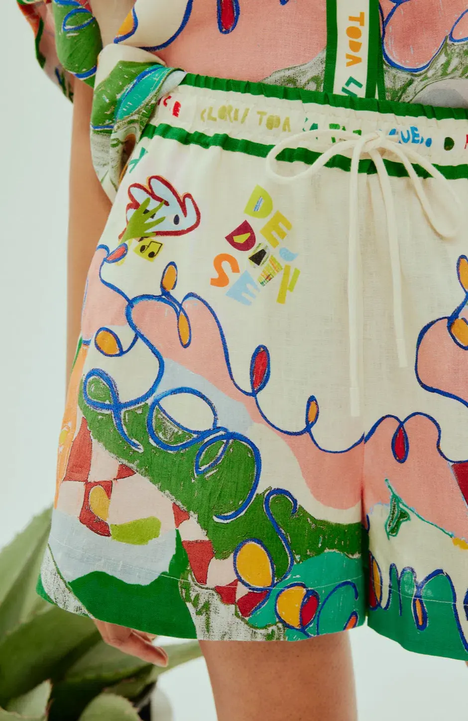 Alemais Nadia Shirt and Short Set Print Size 8 - Image 4