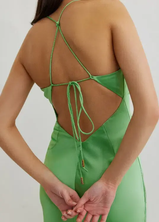Lexi Dove Dress in Kiwi Green Size 10 - Image 4