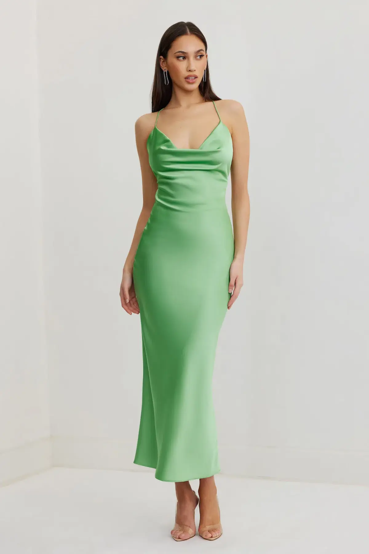 Lexi Dove Dress in Kiwi Green Size 10 - Image 1