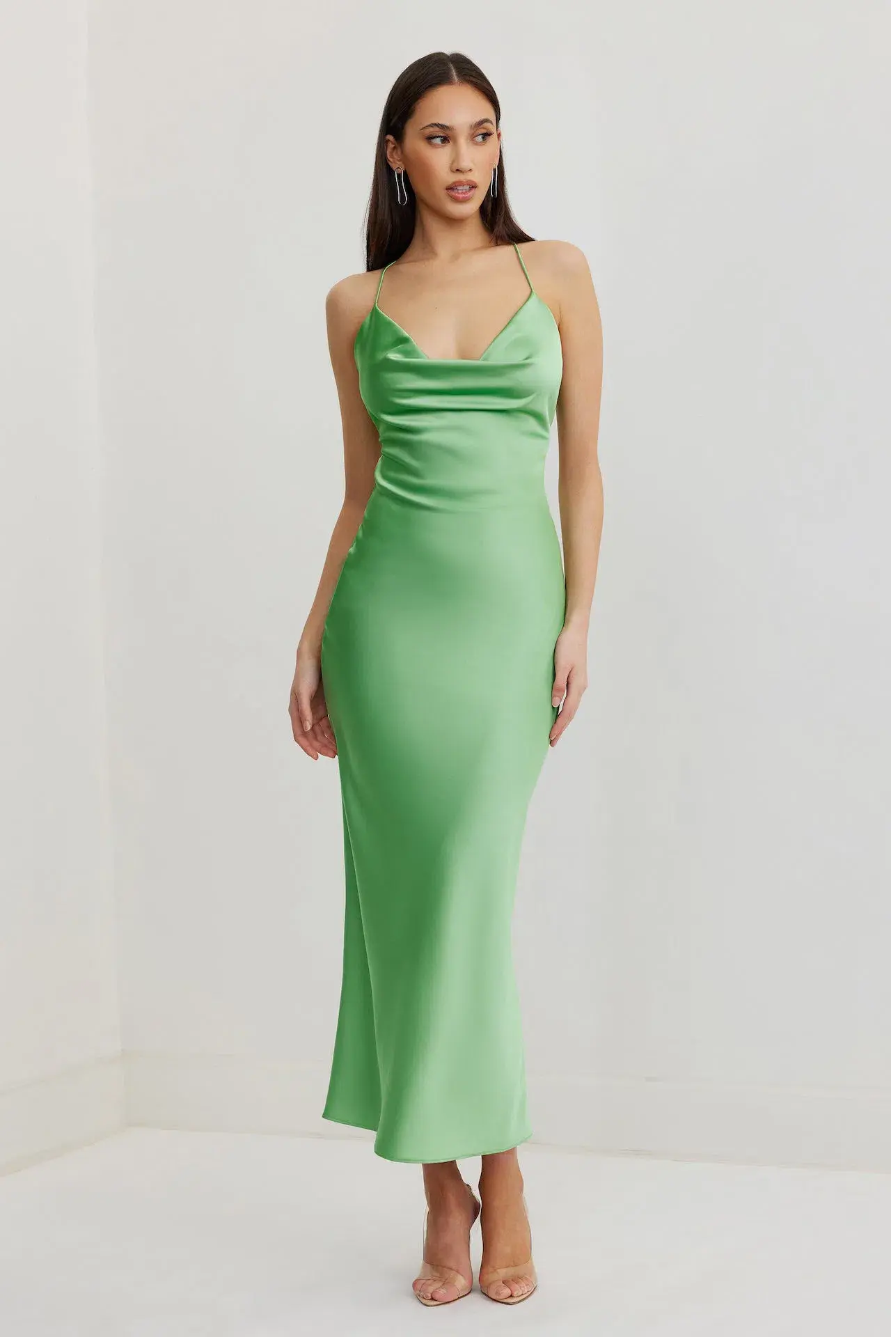 Lexi Dove Dress in Kiwi Green Size 10 - Image 1