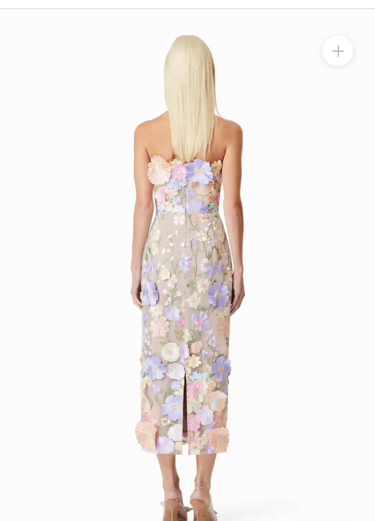 Elliatt Helena Strapless Midi in Purple  - Image 3