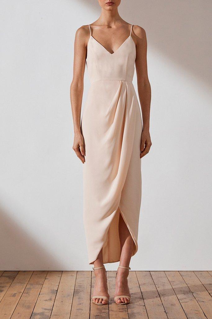 Shona Joy Core Cocktail Dress Nude - Image 1