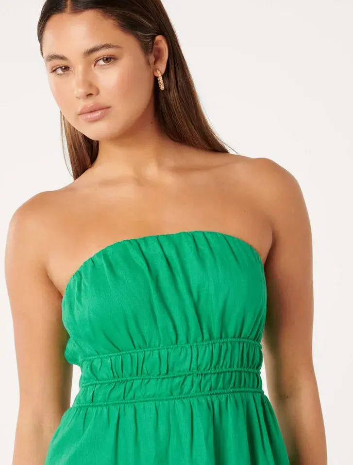 Forever New Romie Strapless Piping Midi  - Image 3