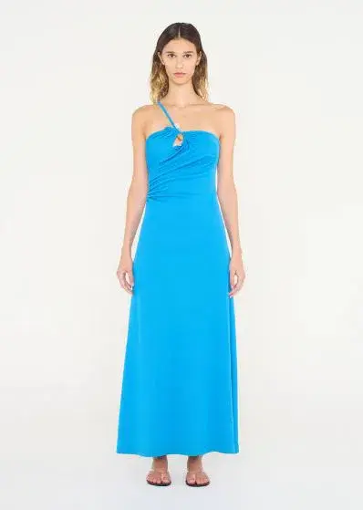 Christopher Esber Concave Stone Cami Dress in Boston Blue Size 8 - Image 1