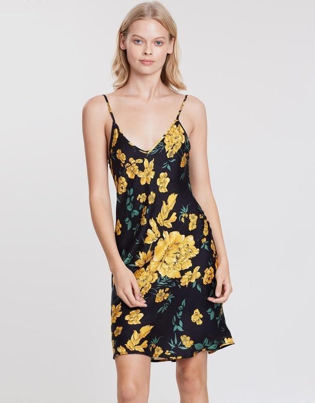 Silk Laundry 90's Silk Slip Dress Floral for rent on The Volte - main image