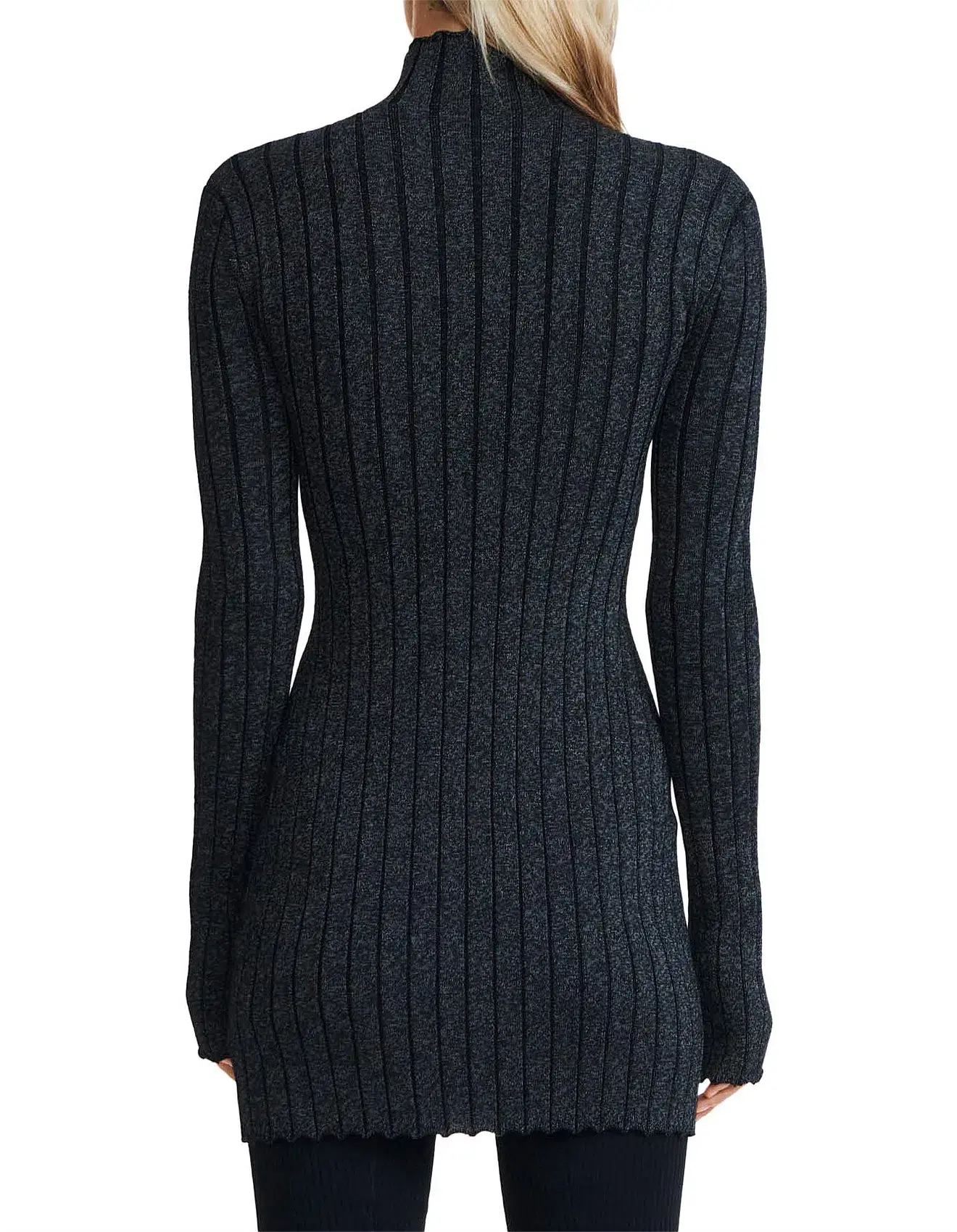Dion Lee X Braid Light Reflective Mini Dress Black Size 6 - Image 3