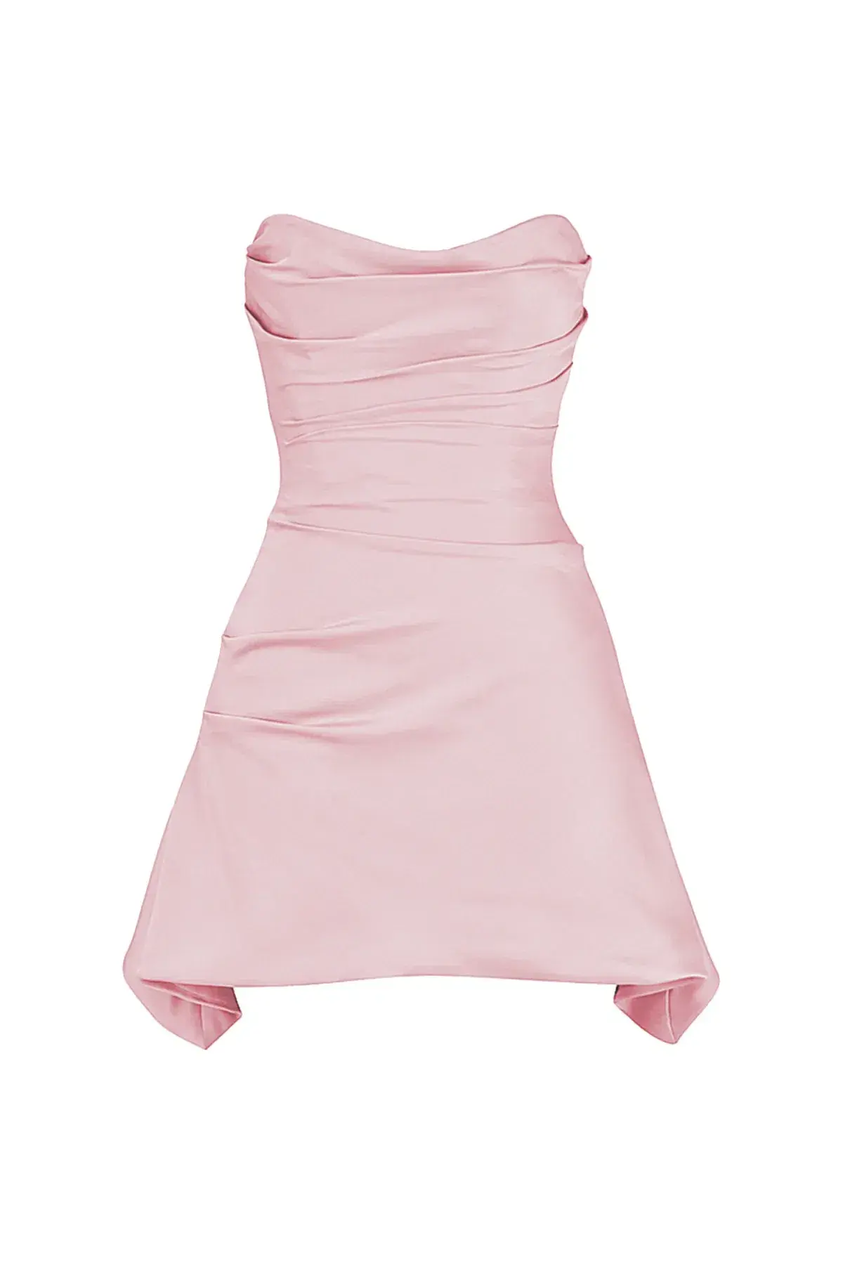 House of CB Jasmine Draped Strapless Corset Mini Dress Rose Pink Size XS - Image 3