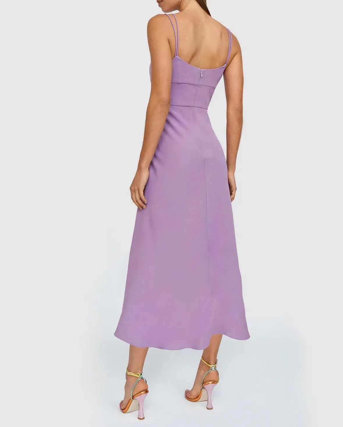 By Johnny Iris Midi Dress Purple Size 6 - Image 2