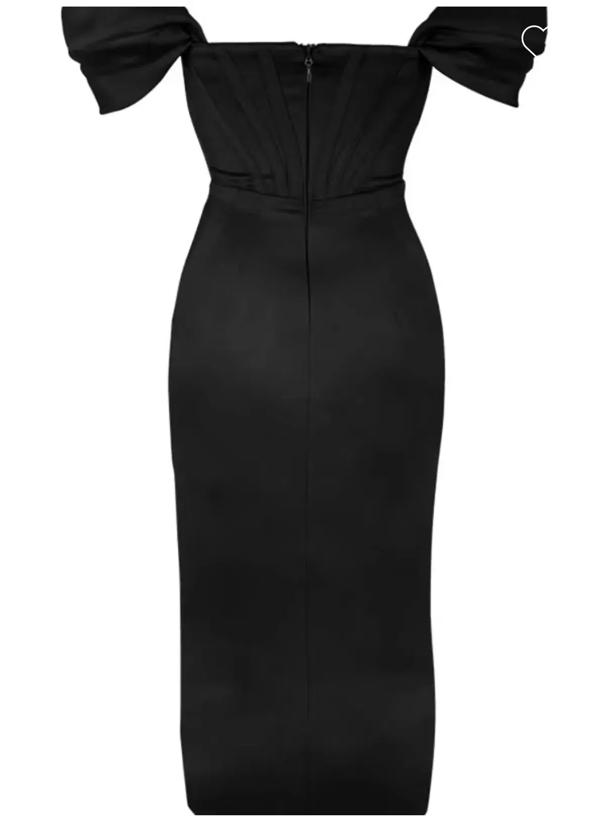 House of CB Loretta Satin Corset Off Shoulder Dress Black Size M / AU 10 - Image 8