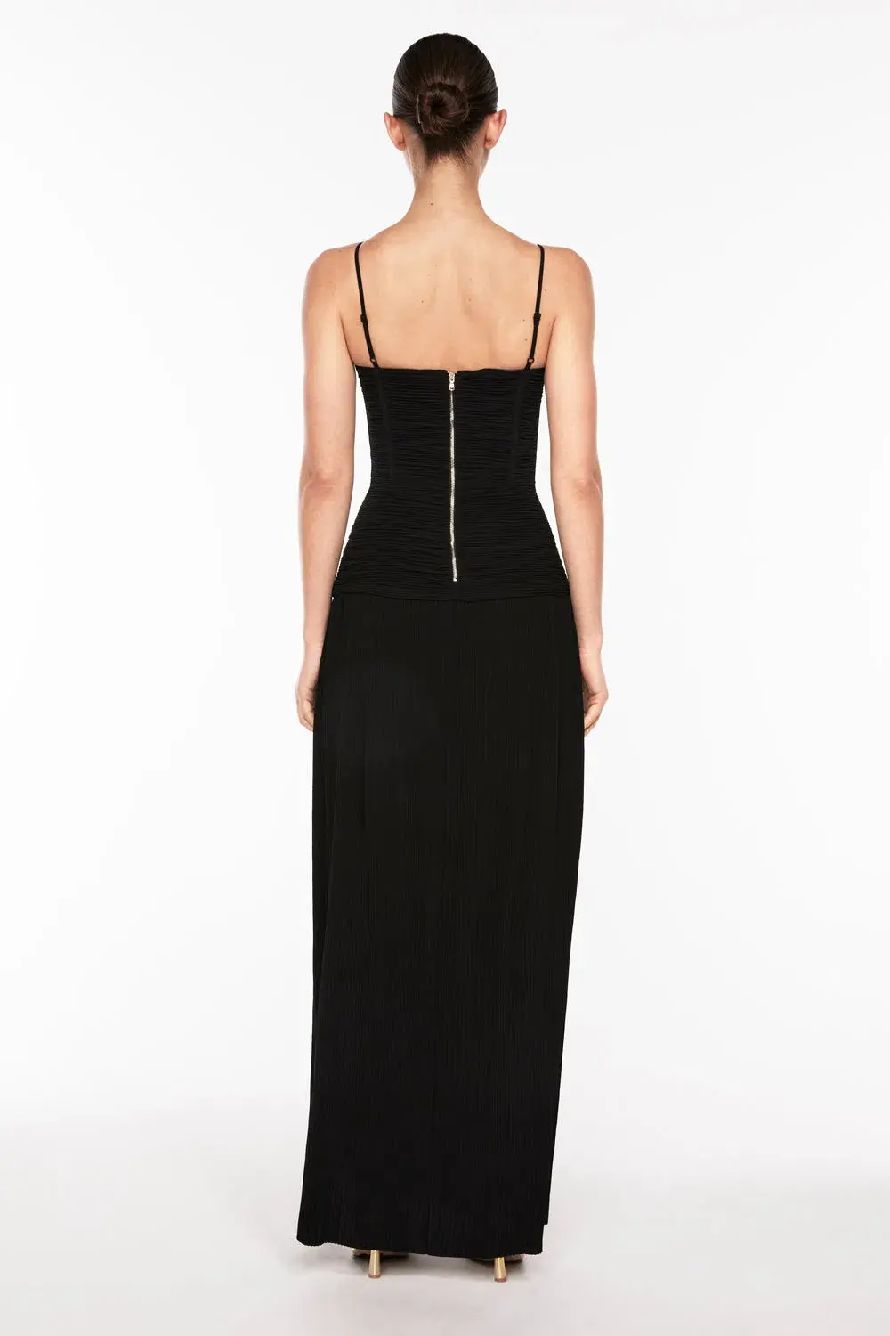 Manning Cartell Double Time Pleat Dress in Black Size 10 - Image 3