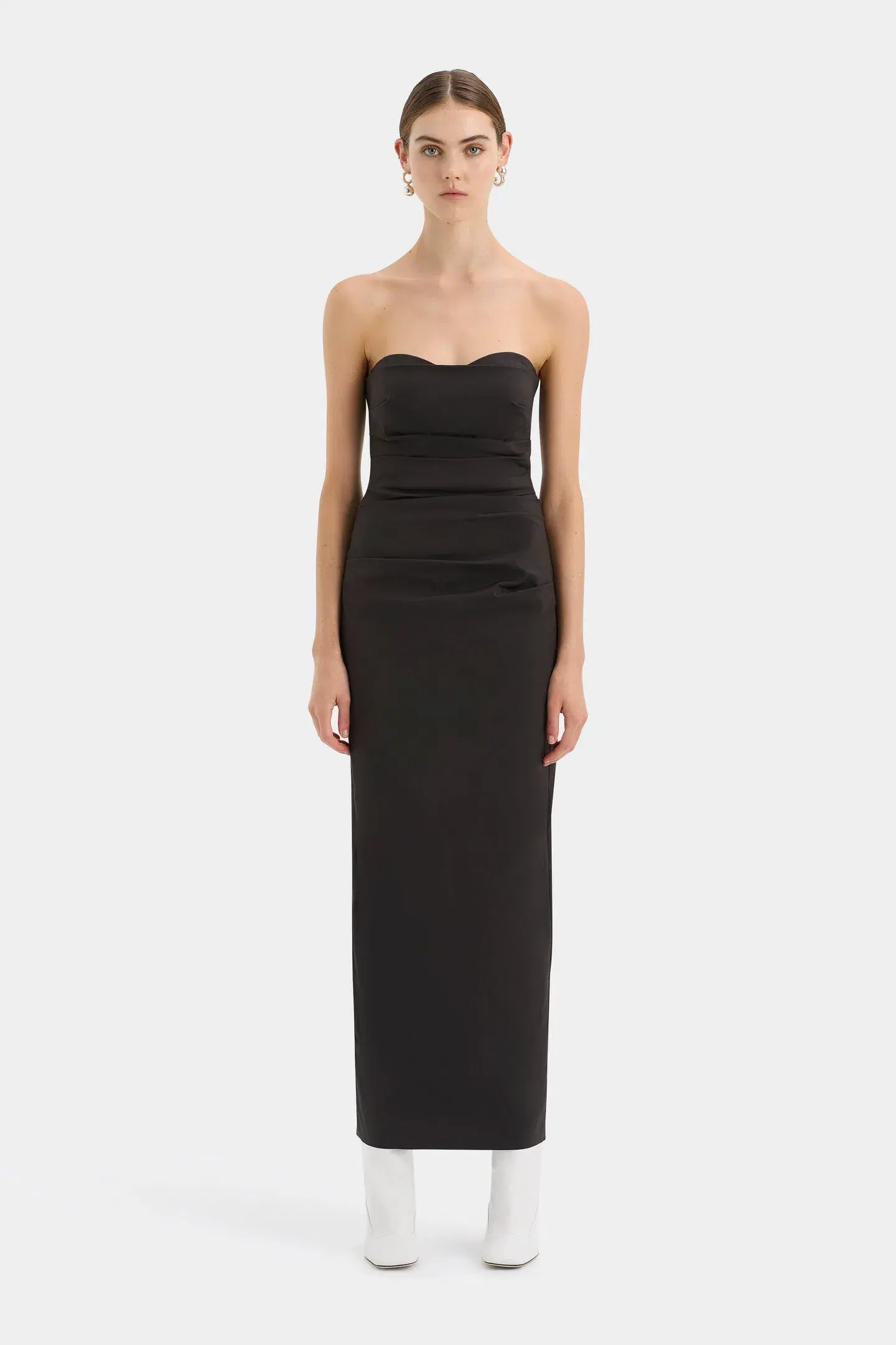 Sir The Label Alba Strapless Dress in Black Size 1 / AU 8   - Image 1