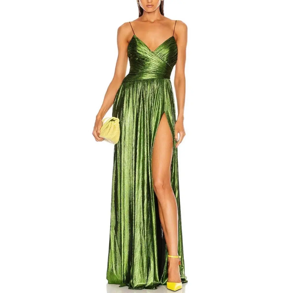Retrofete Doss Dress Lime Green Size S / AU 8 - Image 4
