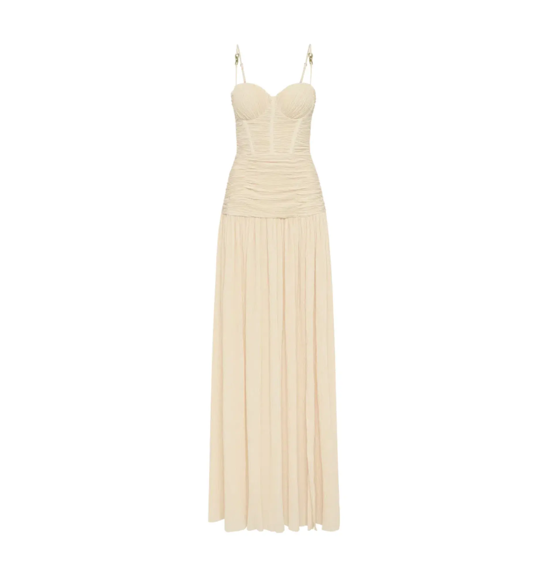 Manning Cartell Double Time Pleat Dress Nougat Size AU 10 - Image 4