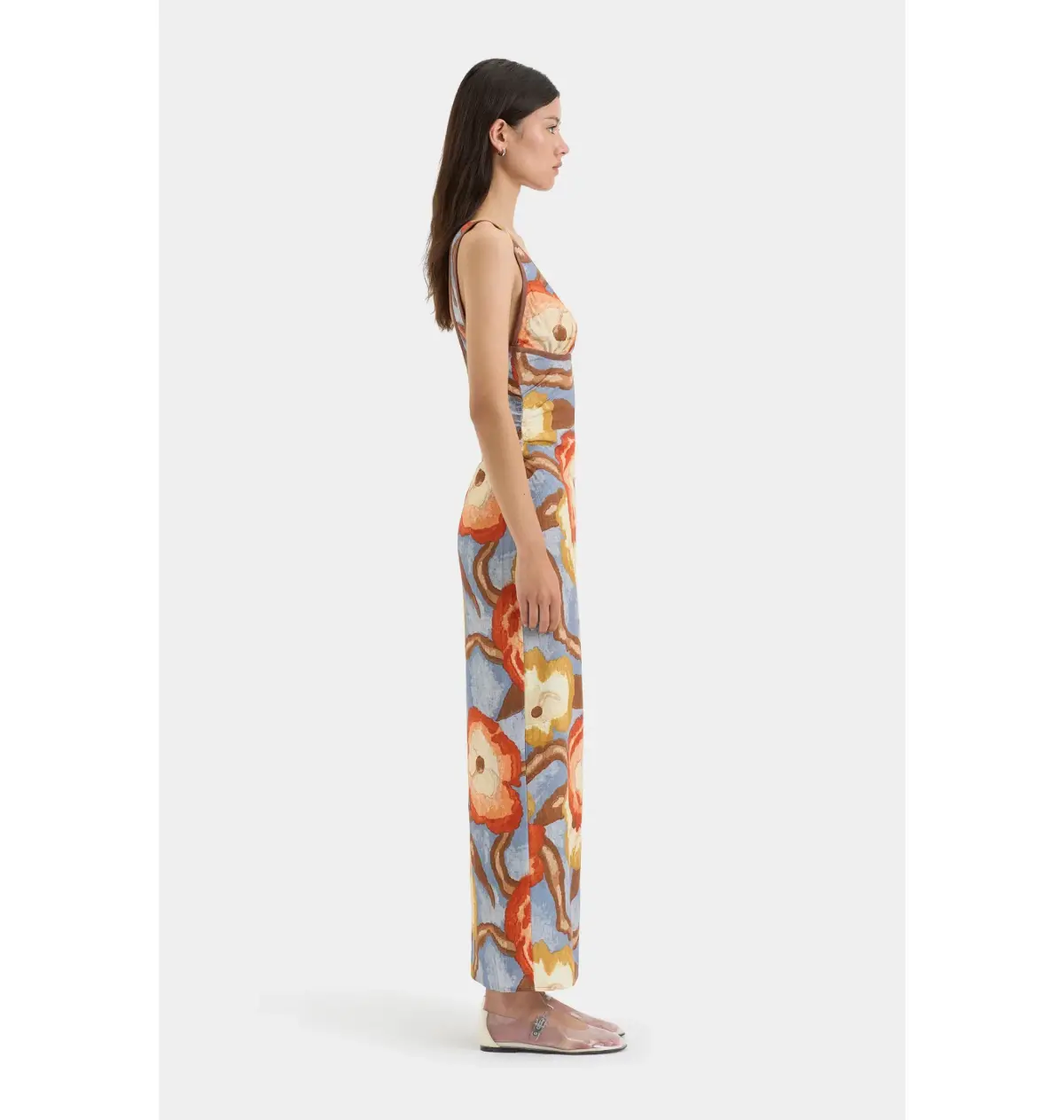 Sir The Label Avery V Neck Midi Dress in Camellia Print Size 4 / AU 14 - Image 2