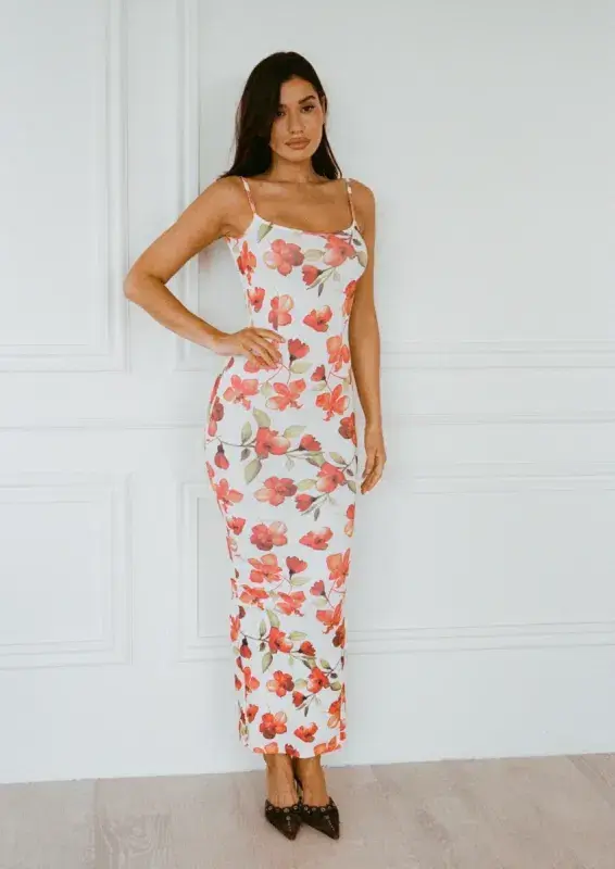 SLA the Label Capri Dress Floral Print Size L / AU 12 - Image 1