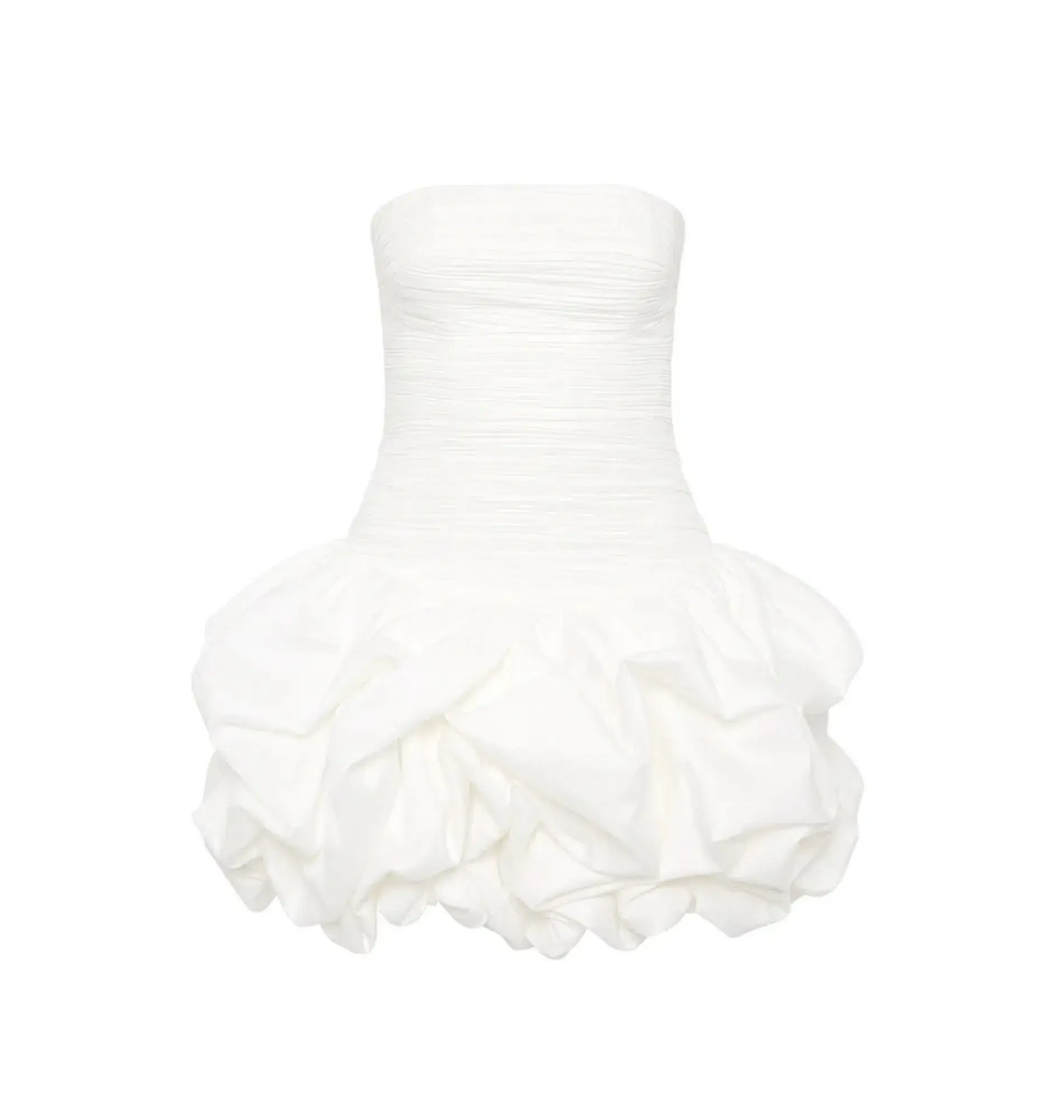 Aje Violette Bubble Hem Mini Dress Ivory Size AU 12  - Image 5