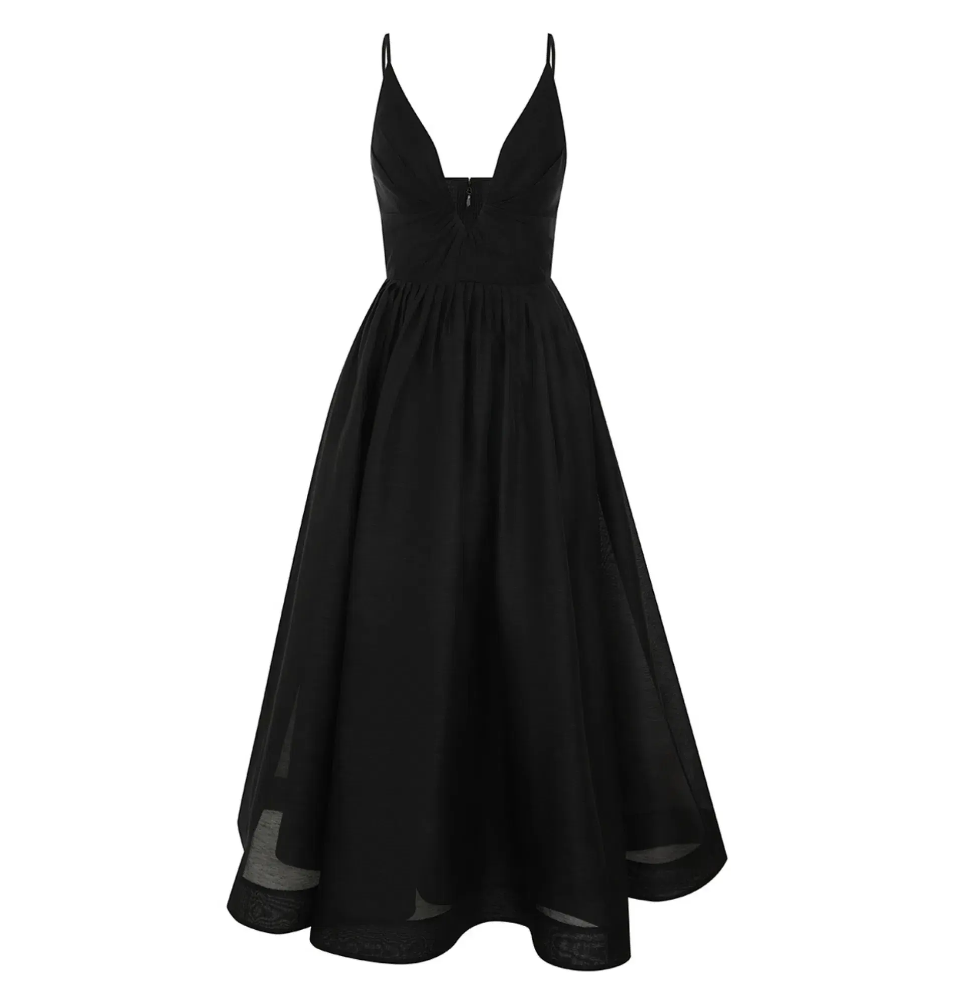 Zimmermann Illustration V Neck Midi Dress in Black Size 0 / AU 8 - Image 3