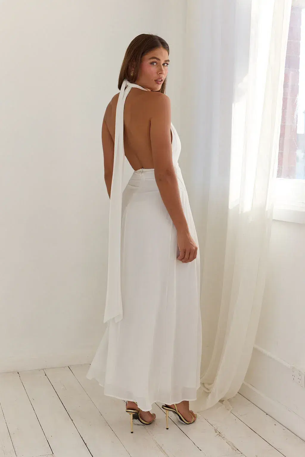Calia Collection Antonia Maxi Dress In White Size 6 - Image 2