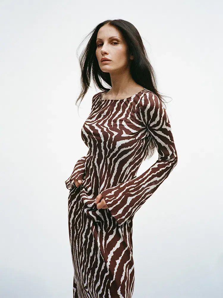Realisation Par Gia Dress in Animal Print Size 10 for rent on The Volte - main image