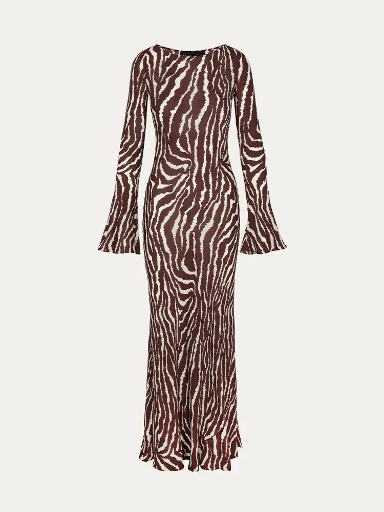 Realisation Par Gia Dress in Animal Print Size 12 for rent on The Volte - main image