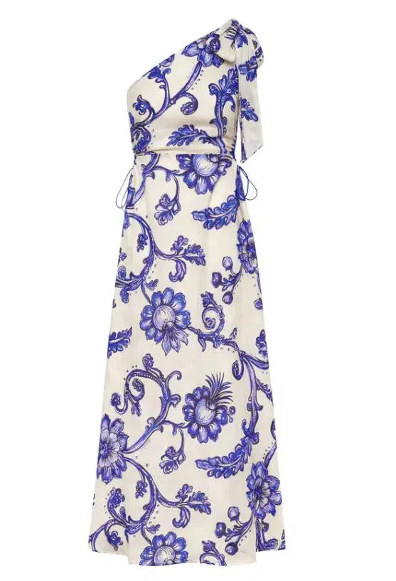 Kate Ford Bartley Tie Cut Gown Celeste  Size 10 - Image 4