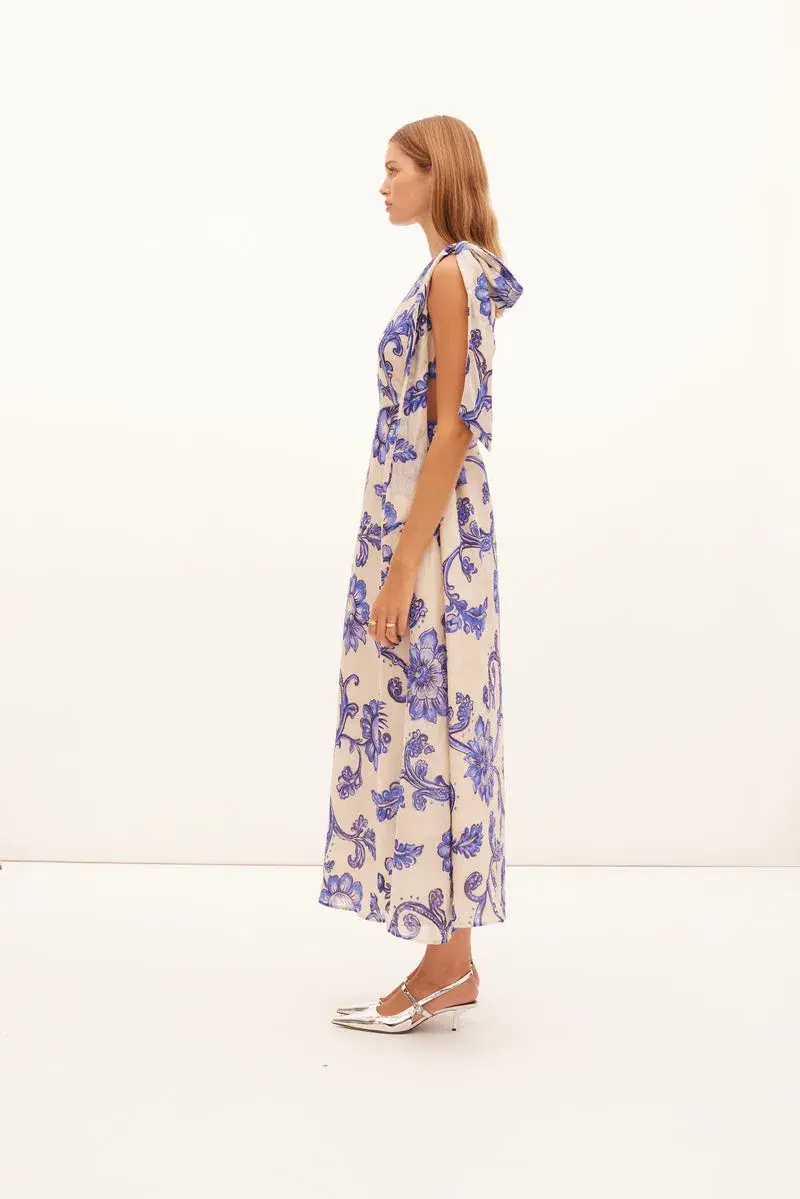 Kate Ford Bartley Tie Cut Gown Celeste  Size 10 - Image 2