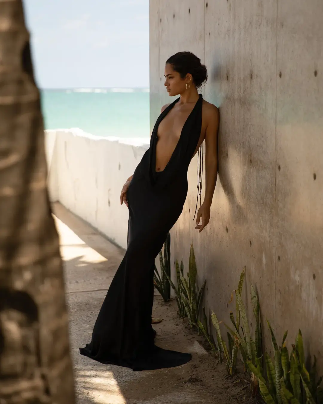 Rat & Boa Donyale Dress Black Size 8  for rent on The Volte - main image