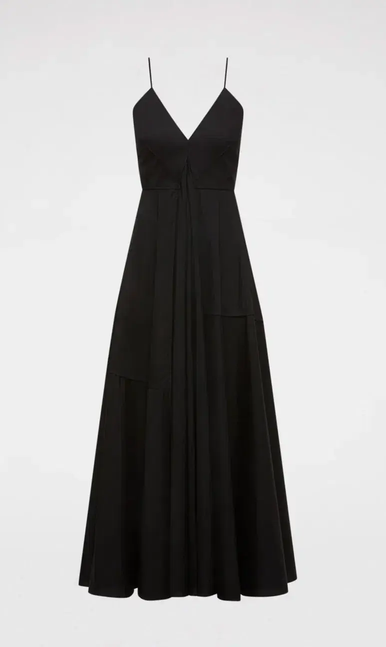 Scanlan Theodore Parachute Strappy Dress in Black Size 8 - Image 5