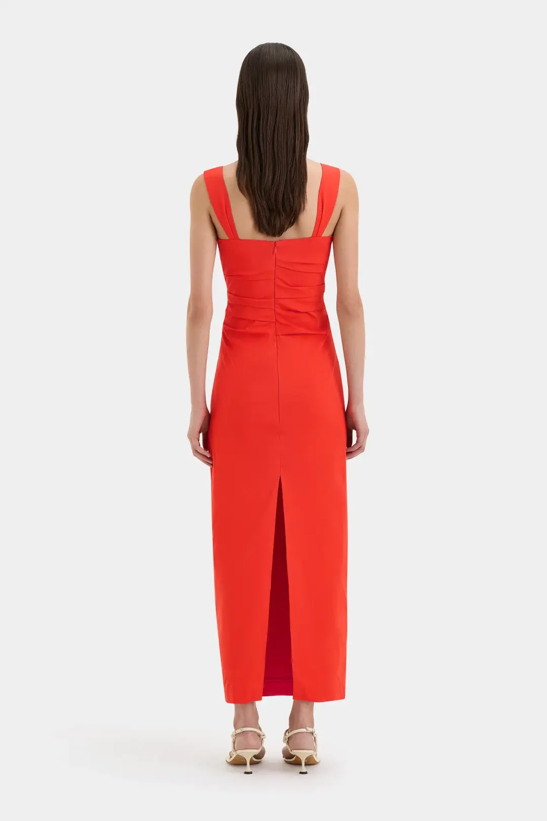 Sir the Label The Dahlia Balconette Gown in Tangerine Size 10 for rent on The Volte - main image