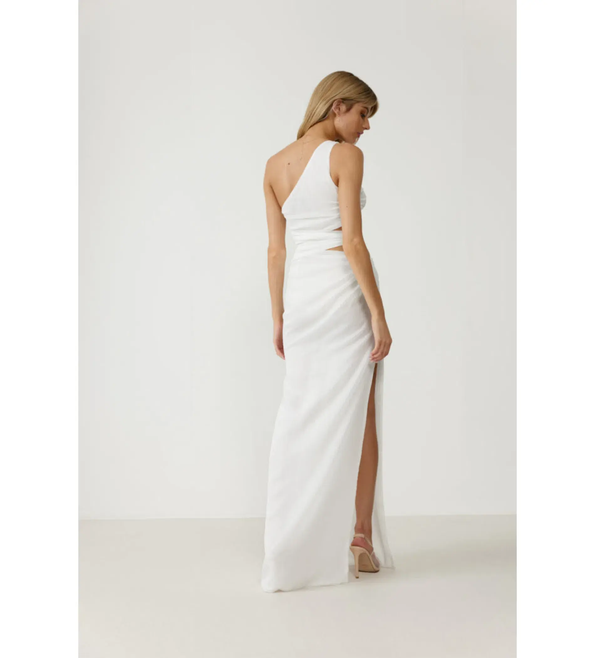  Lexi Aurea Dress White Size 6 - Image 7