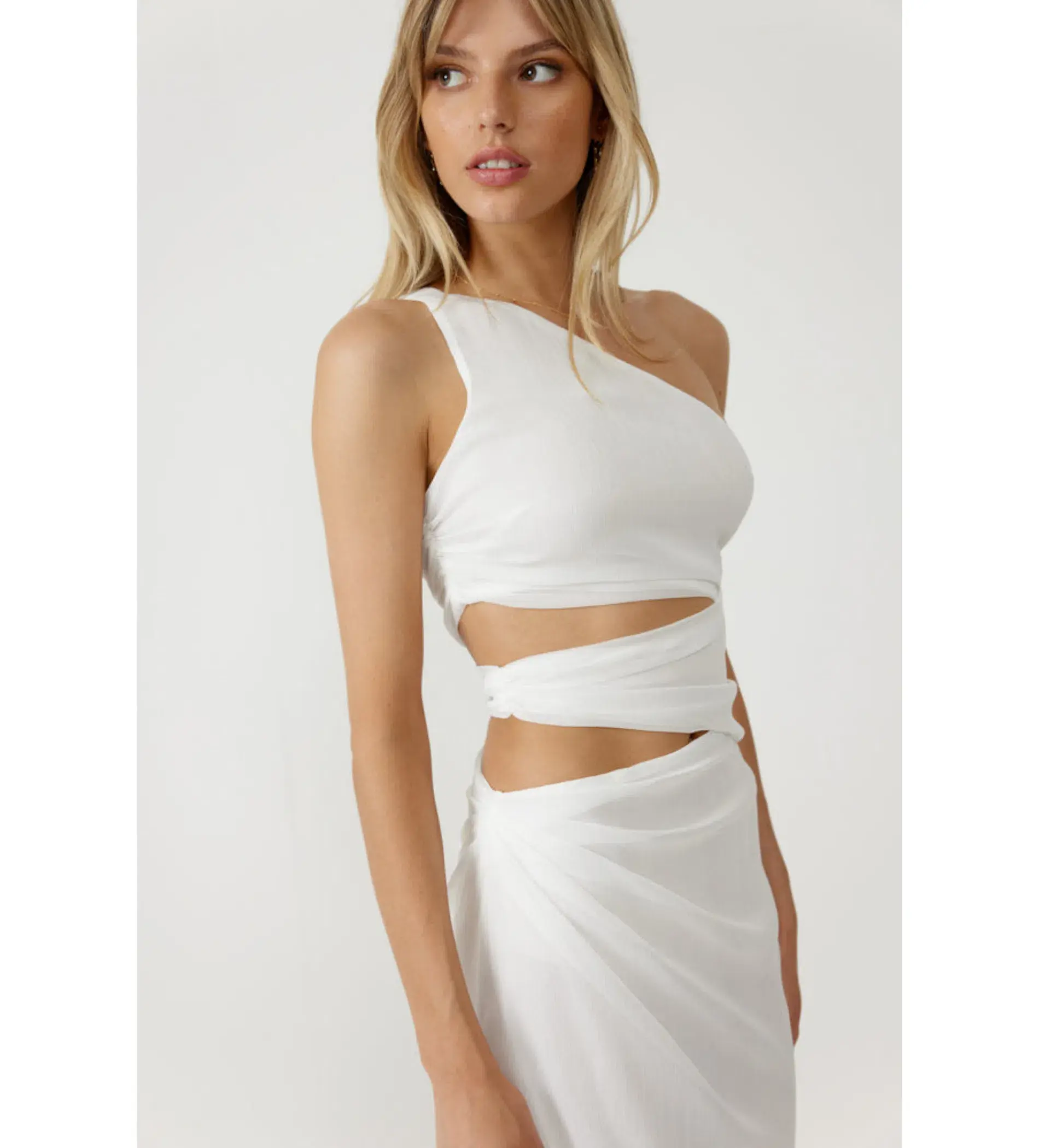  Lexi Aurea Dress White Size 6 - Image 6